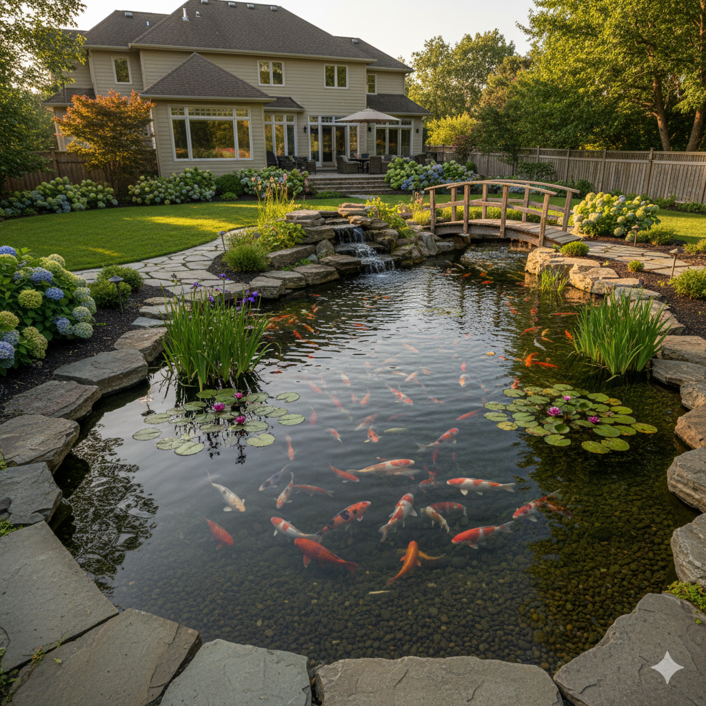 Koi Pond Builder Near Bee Cave, TX: Creating Tranquil Backyard Retreats with Expert Design