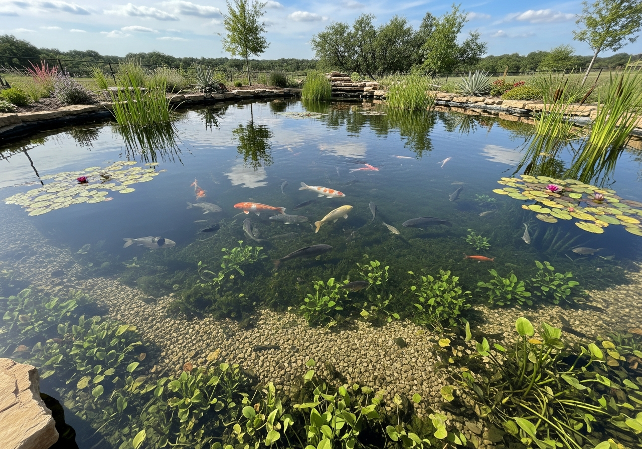 Recognizing Stress in Pond Fish After Cleaning in Austin